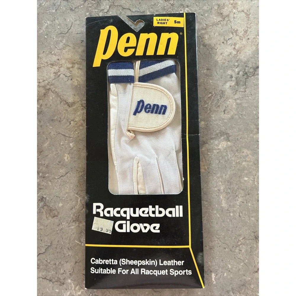 Vintage Penn Racquetball Glove Womens Right Sm Cabretta Leather